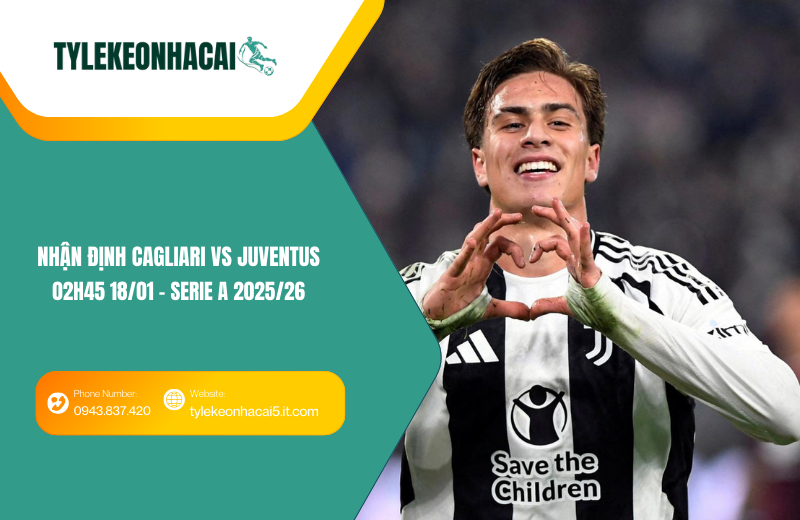 Đội hình dự kiến trước trận Cagliari vs Juventus