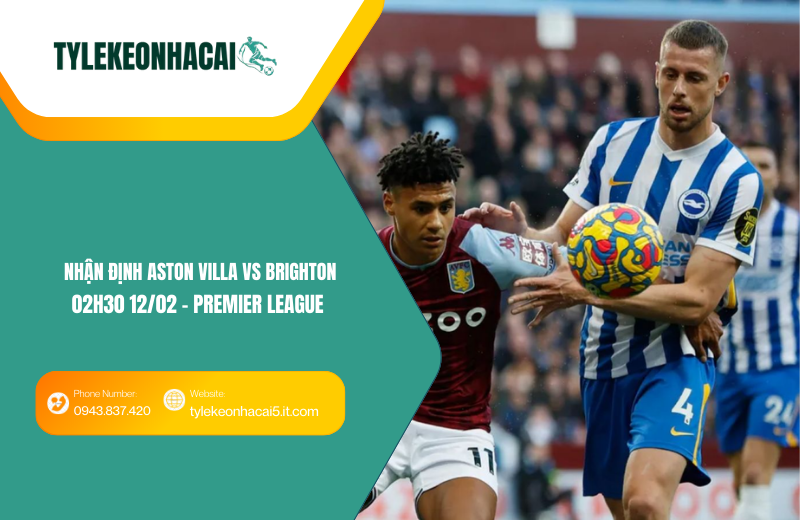 Đội hình dự kiến trước trận Aston Villa vs Brighton